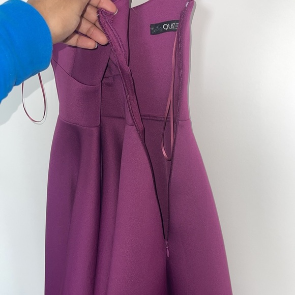 Quiz Scuba Crepe Cross Front Midi Skater Dress - Picture 8 of 10